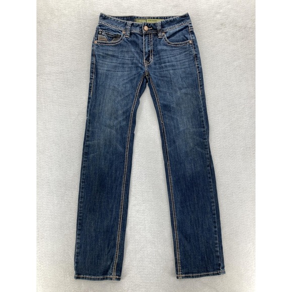 Rock & Roll Cowboy Denim Jeans Mens 28x34 Blue Pistol Stackable Relaxed Straight - Picture 1 of 15